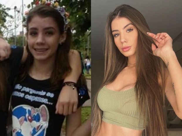 Antes e depois de Maria Lina (Foto: Reprodução/Instagram)
