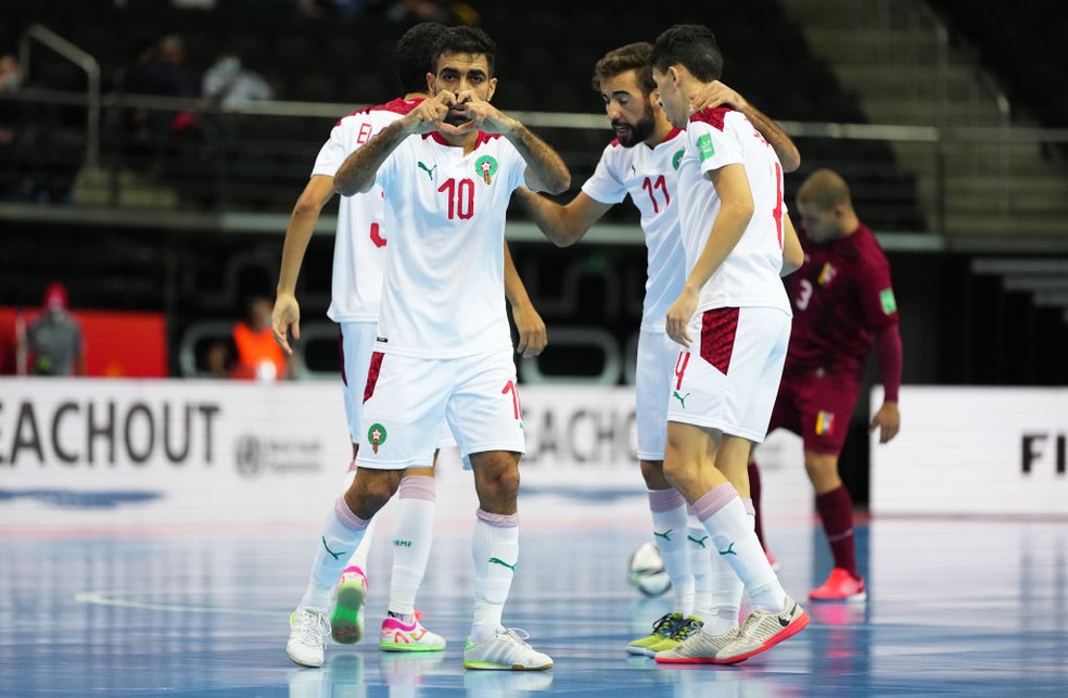 El Mesrar é o grande destaque da seleção do Marrocos  — Foto: Angel Martinez/Getty Images