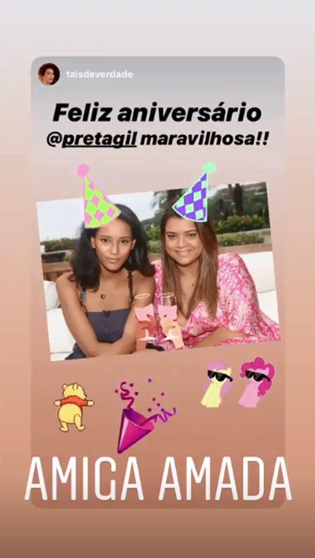 Famosos celebram aniversário de Preta Gil (Foto: Reprodução/Instagram)