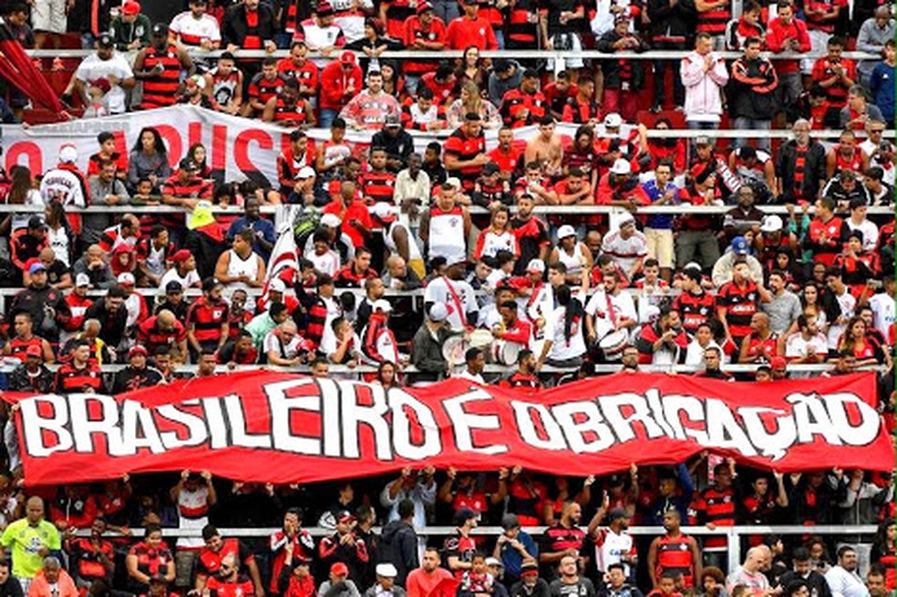 Ano passado, faixa menor ocupava setor atr&aacute;s do gol na Ilha do Urubu &mdash; Foto: Reprodu&ccedil;&atilde;o