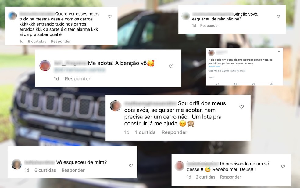 Prefeito que presenteou 15 netos com carros de luxo vira meme na web: 'Me  adota, vô' | Goiás | G1