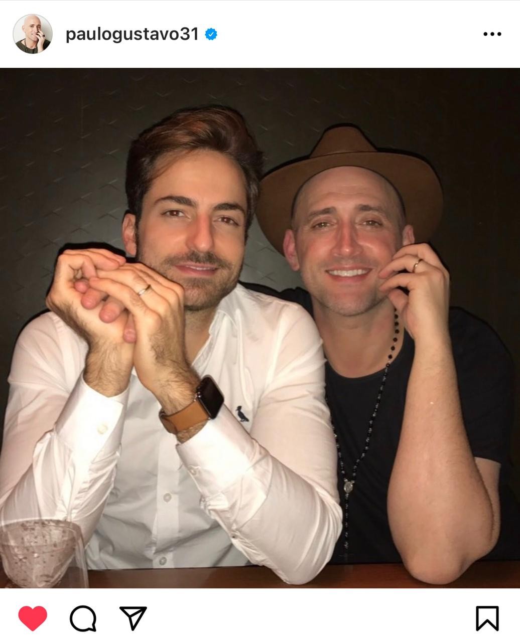 Leia último post do Instagram de Paulo Gustavo falando sobre amor pelo marido, Thales Bretas
