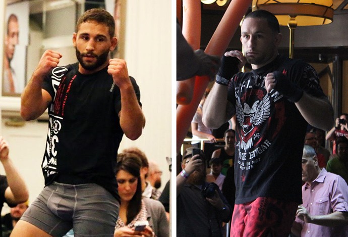 MONTAGEM - Frankie Edgar Chad Mendes UFC (Foto: Editoria de Arte) MONTAGEM - Frankie Edgar Chad Mendes UFC (Foto: Editoria de Arte)