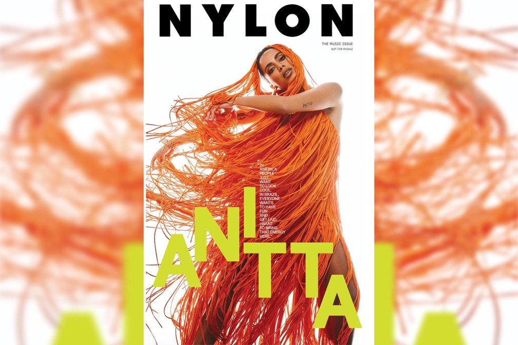 Anitta na capa da revista americana 'Nylon' — Foto: Divulgação