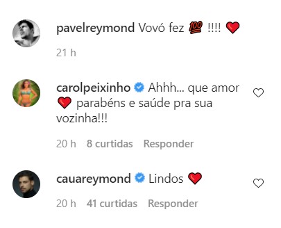 Cauã Reymond elogia Pável Reymond e a avó (Foto: Reprodução/Instagram)