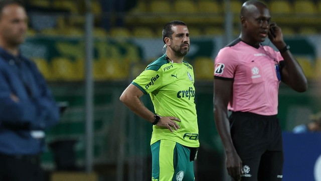 João Martins, auxiliar de Abel Ferreira, em Deportivo Táchira x Palmeiras