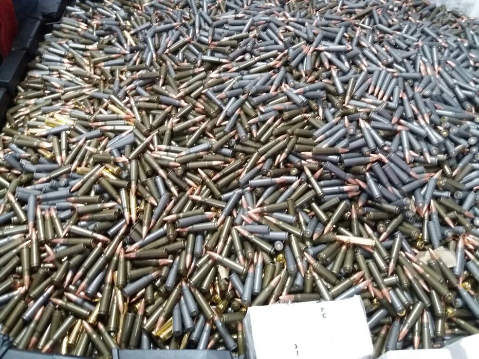 Mais de 40 mil balas foram apreendidas (Foto: Divulgação)