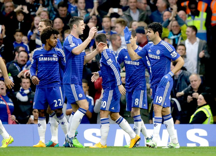 Diego Costa, Chelsea x West Bromwich (Foto: AP)