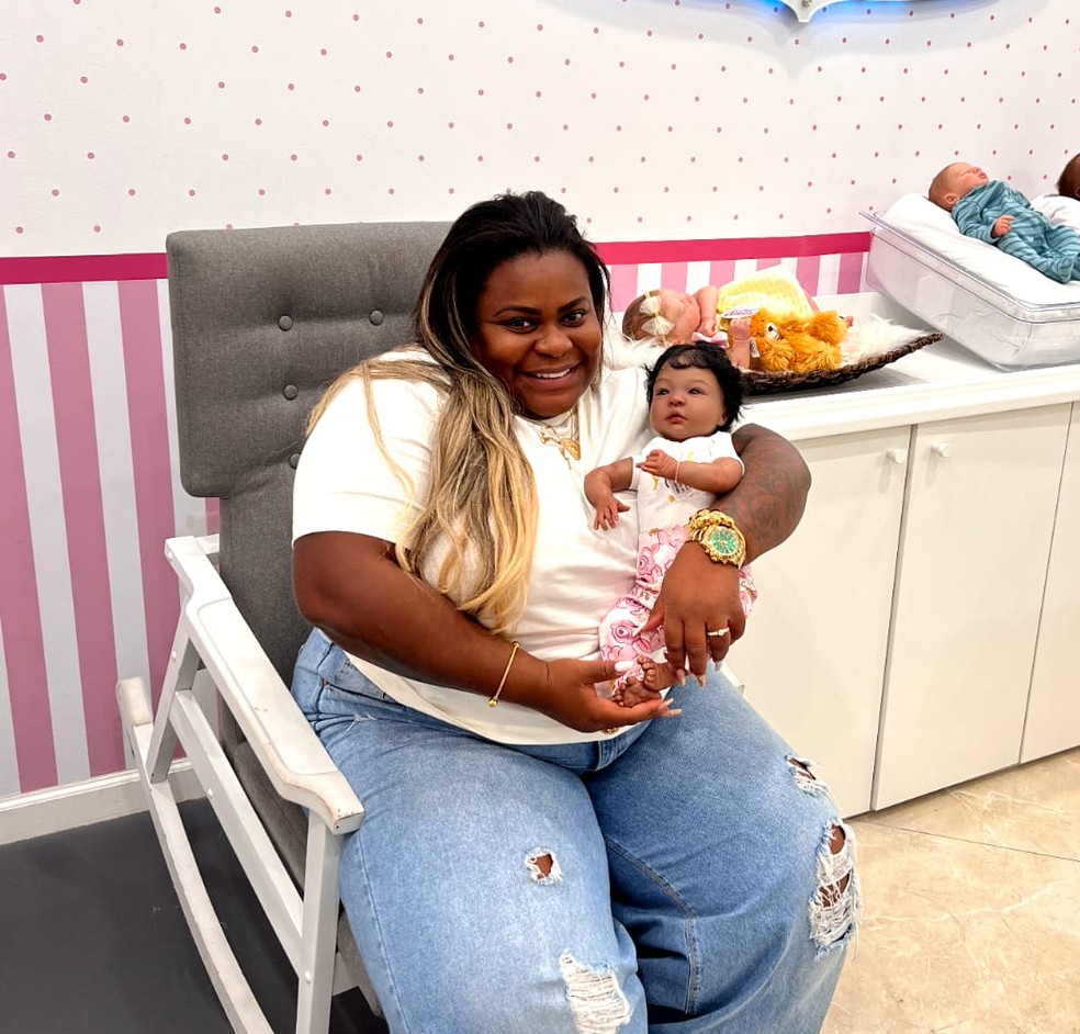 Jojo Todynho visita loja especializada em enxoval para futuras mamães nos EUA — Foto: Divulgação