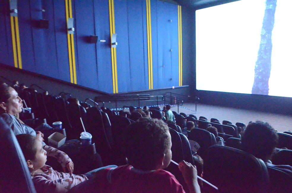 Sessão adaptada pretende levar lazer para pessoas com hipersensibilidade sensorial — Foto: Fabiana Figueiredo/G1