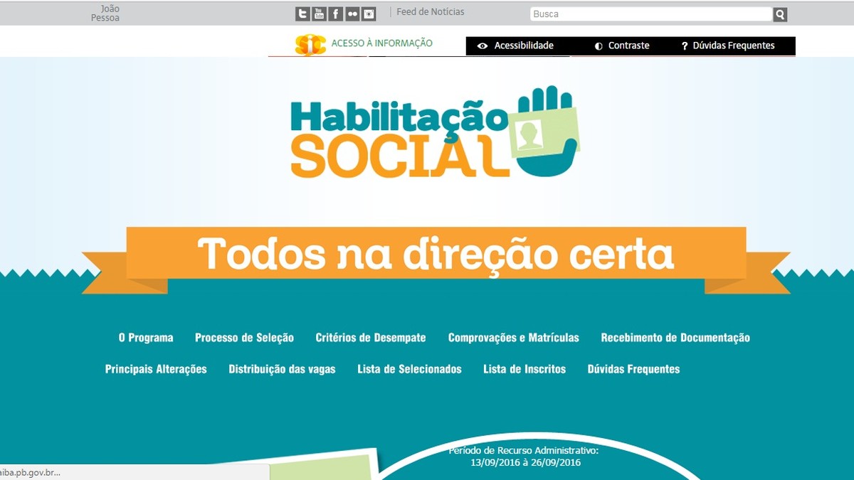 Programa Habilitação Social Da Paraíba Divulga Segunda Chamada 2827