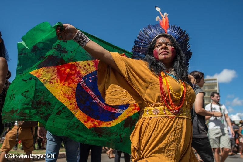 Mais de um terço de todos os ataques fatais contra defensores ambientais mataram indígenas (Foto: Christian Braga/MNI/Greenpeace)