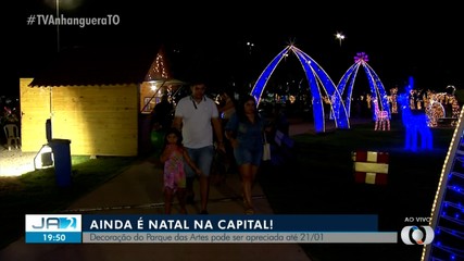 Moradores podem aproveitar decoração de natal em Palmas até o dia 21 de janeiro
