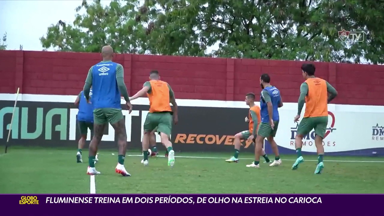 Fluminense treina em dois períodos, de olho na estreia do Carioca