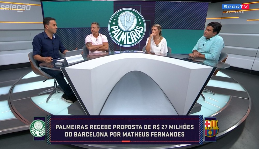 Rizek comenta interesse do Barcelona em Matheus Fernandes: 
