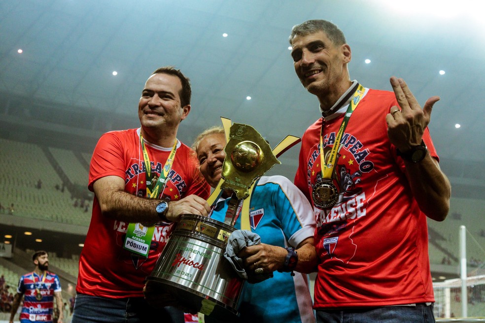 Marcelo Paz, Vojvoda, ttulo do Campeonato Cearense 2022, Fortaleza  Foto: Mateus Lotif / Fortaleza EC 