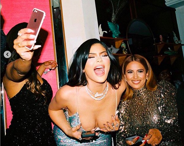 A socialite Kylie Jenner em sua festa de fim de ano (Foto: Instagram)