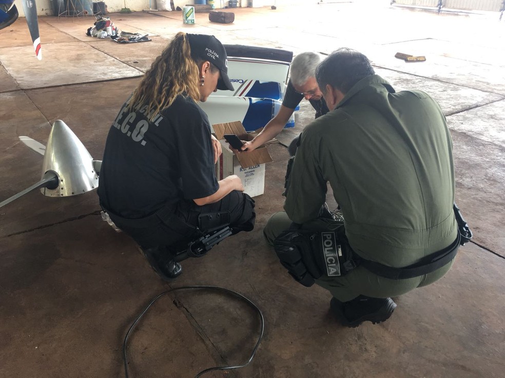 A&ccedil;&atilde;o da pol&iacute;cia, peritos e Anac completa 5&deg; dia (Foto: Pol&iacute;cia Civil/Divulga&ccedil;&atilde;o)