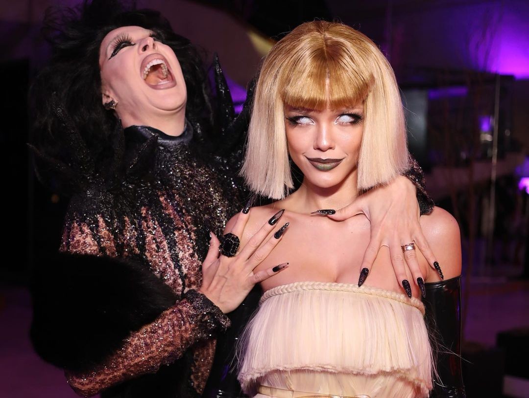 Claudia Raia e Vitória Strada fantasiadas para  o Halloween (Foto: Reprodução/Instagram)