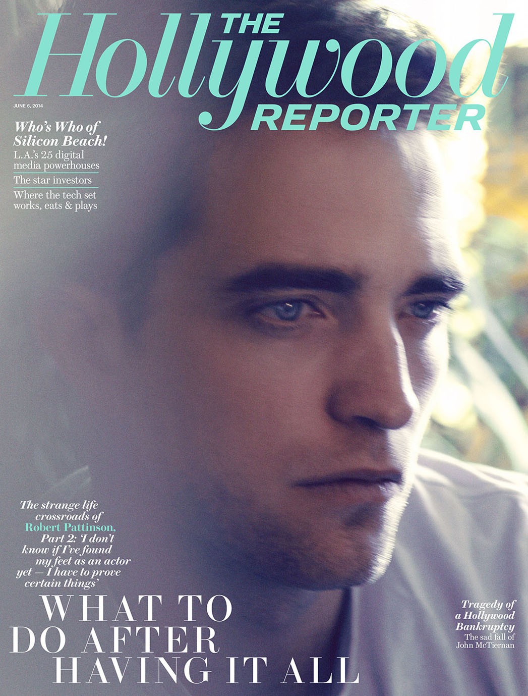Pattinson na capa da 'THR'. (Foto: Divulgação)