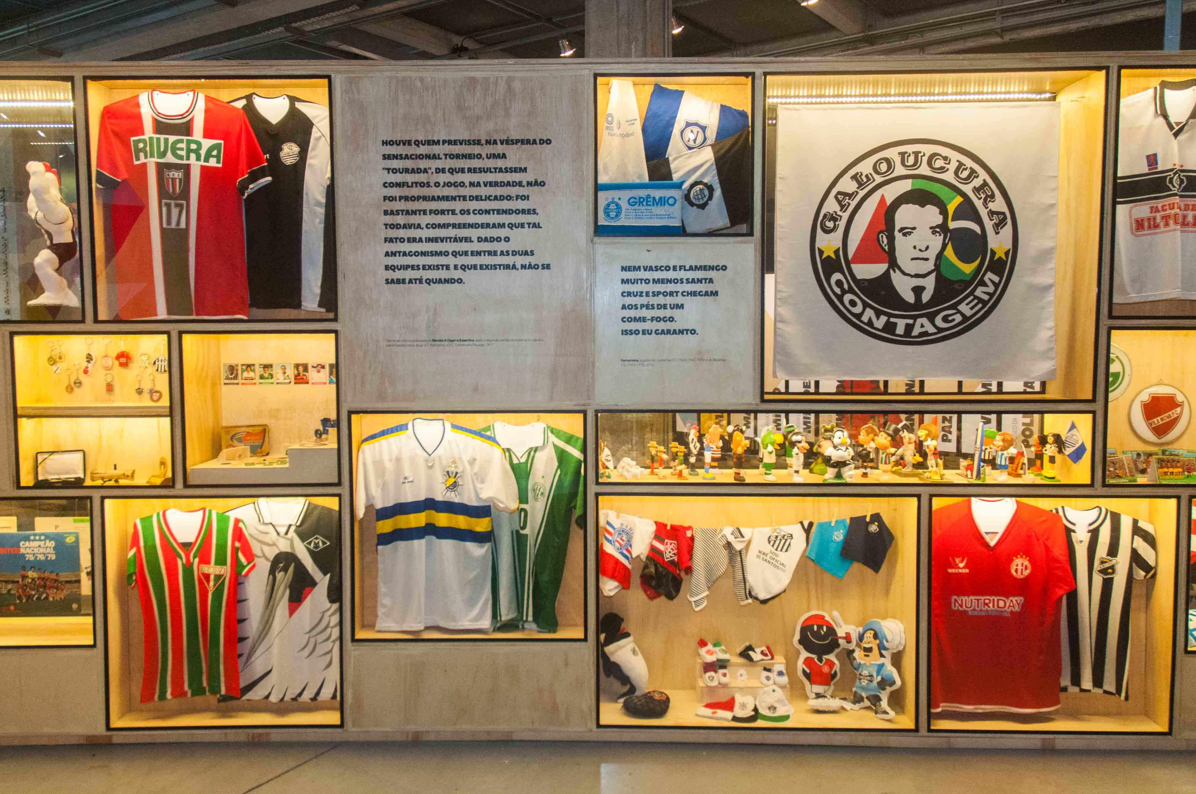 A exposição 'Clássico é clássico e vice-versa', no Museu do Futebol (Foto: Divulgação)