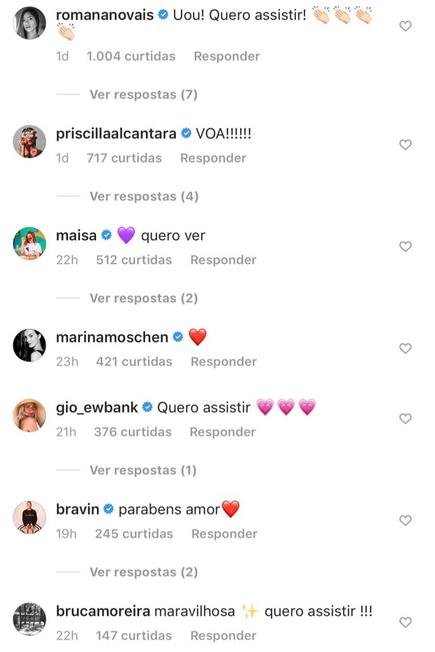 Bruna Marquezine ganha apoio após anunciar participação em filme (Foto: Reprodução/Instagram)