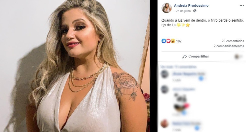 Corpo de Andreia Prodossimo foi encontrado em terreno em Casa Branca — Foto: Reprodução/Facebook