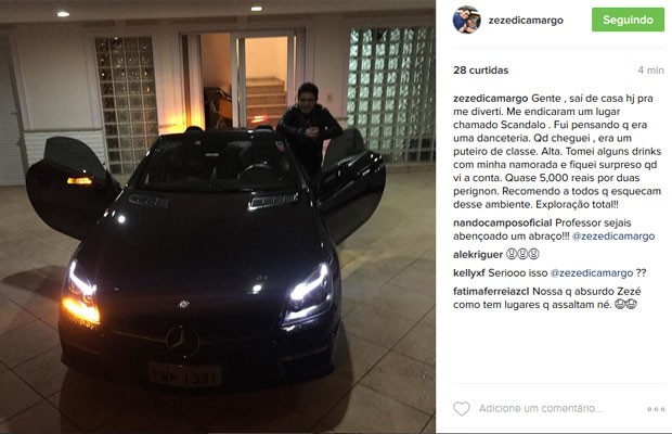 Post de Zez[e Di Camargo (Foto: Instagram/ Reprodução) Post de Zez[e Di Camargo (Foto: Instagram/ Reprodução)