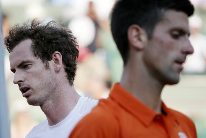 Novak Djokovic x Andy Murray na semifinal em Roland Garros 2015 (Foto: Reuters)