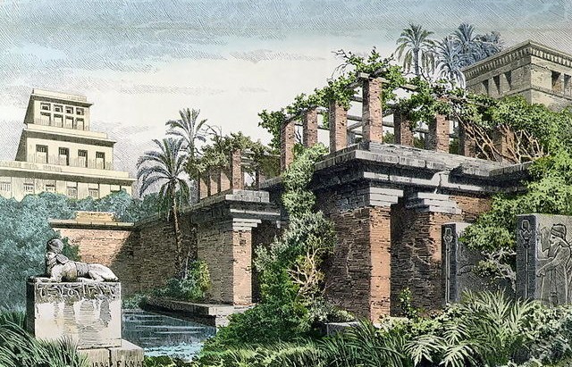 Ilustração de Ferdubabd Knab (1886) que faz parte da série "Seven Wonders of the Ancient World" (Foto: Domínio Público/ WikimediaCommons)