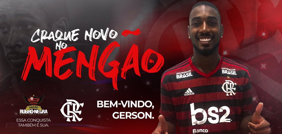 Flamengo anuncia Gerson oficialmente, e volante grava vídeo: 