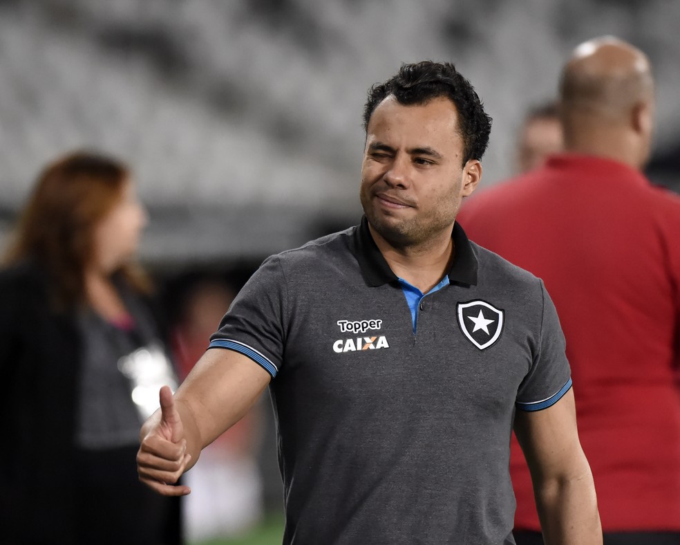 Jair Ventura aceitou a proposta do Santos, que tem de pagar multa ao Botafogo (Foto: André Durão)