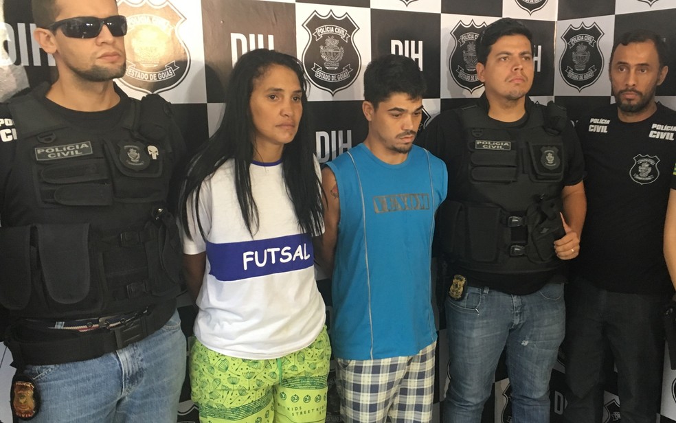 Bruna e Gedeon foram presos suspeitos por morte de Bruno Ferreira, de 2 anos (Foto: Vitor Santana/G1)