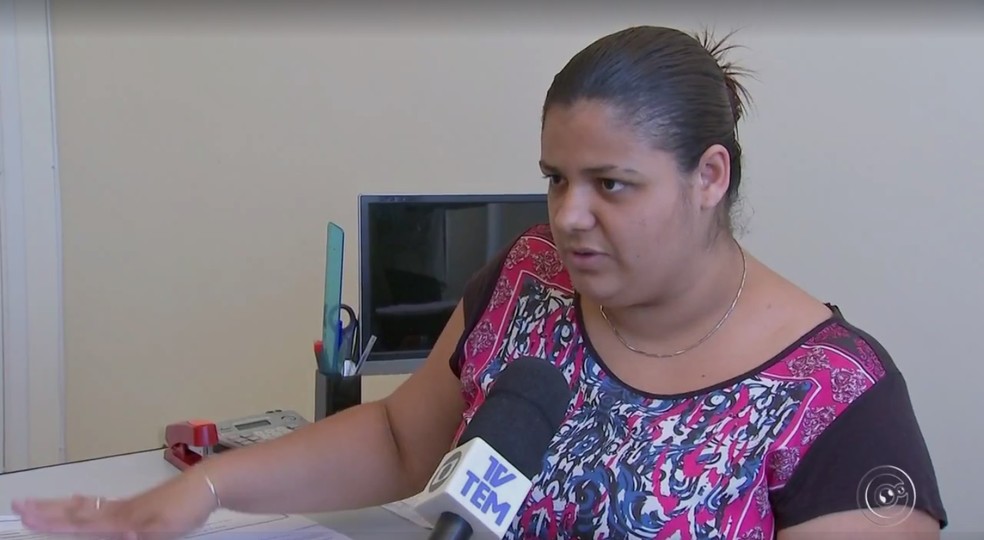 Gislene Viana, dona da agência de emprego, negou as acusações (Foto: Reprodução/TV TEM)