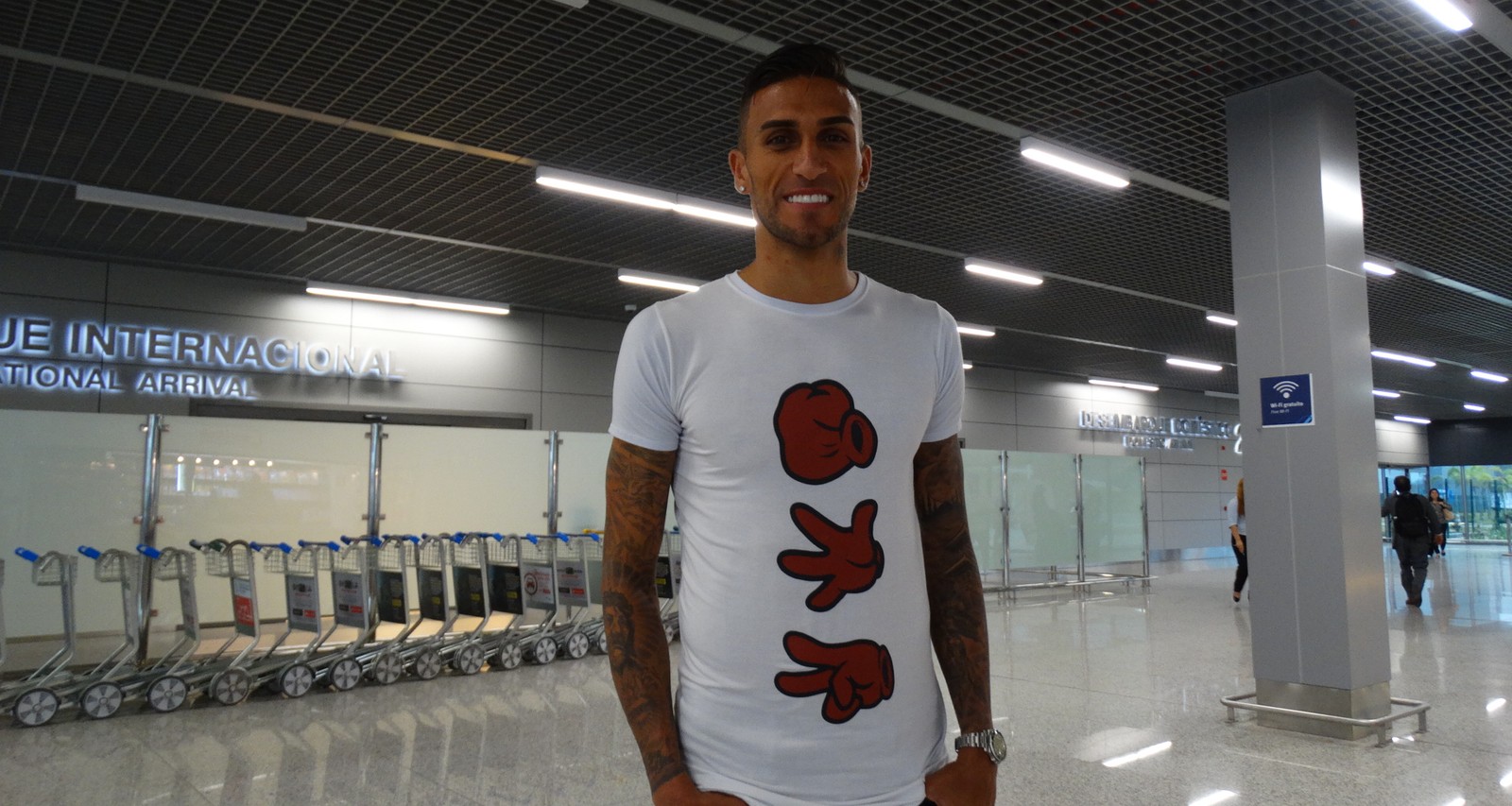 Motivado, quase turco Rafael Marques chega a BH e elogia elenco do Cruzeiro