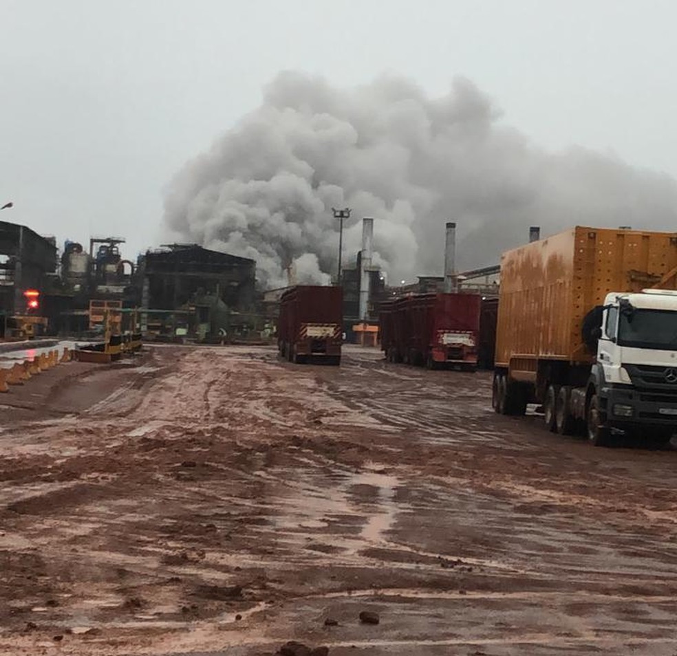 Usina pegou fogo em Nova Olímpia — Foto: Divulgação