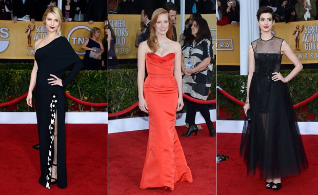 CLAIRE DANES, JESSICA CHASTAIN E ANNE HATHAWAY (Foto: Getty Images)