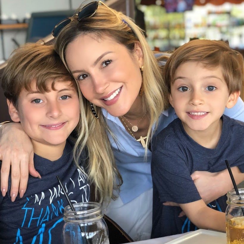 Claudia Leitte com os filhos Davi e Rafael (Foto: Reprodução/Instagram)