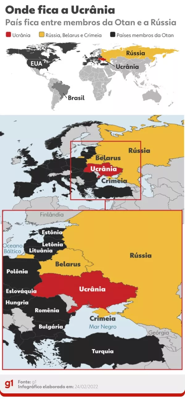 Onde Fica A Ucrania No Mapa Mundi Mundo G1