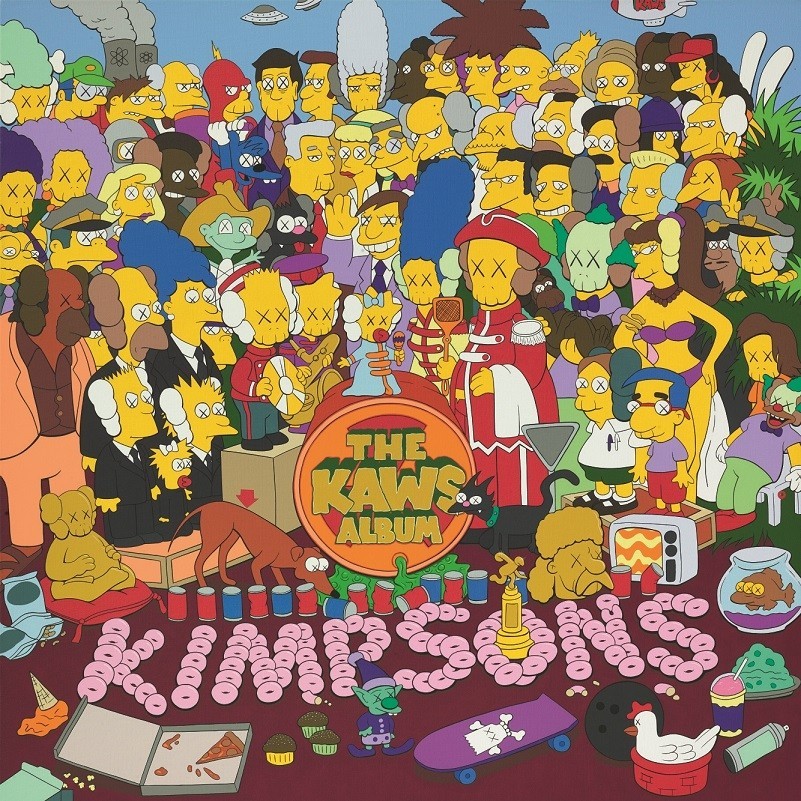 Obra do artista KAWS sobre Os Simpsons é vendida por 14.8 milhões de dólares, quase 15 vezes mais que o estimado (Foto: KAWS)