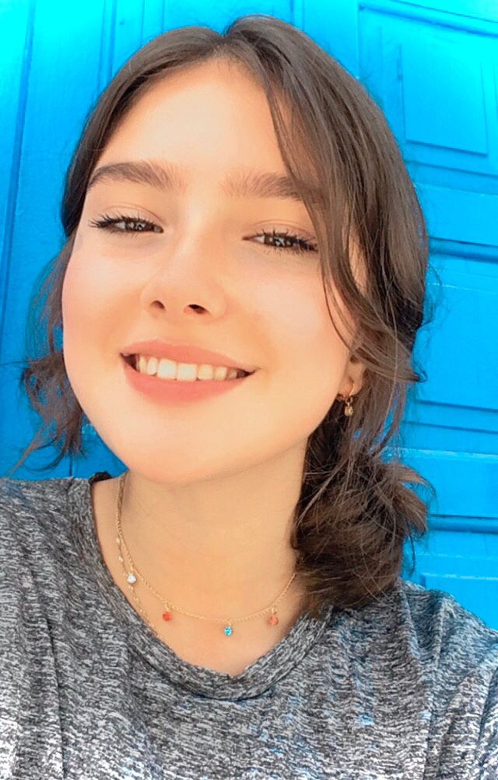 Rosa Maria Miranda, de 14 anos, descobriu sete possíveis asteroides — Foto: UFSC/Divulgação