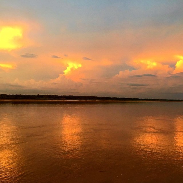 O pôr do sol de tirar o fôlego em mais um clique de Rande Gerber (Foto: Reprodução/Instagram)