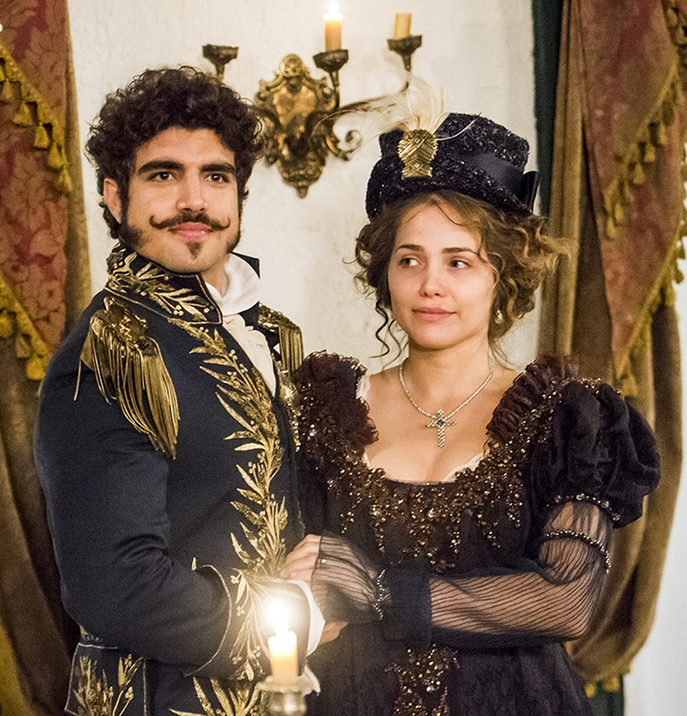 Dom Pedro I e a Imperatriz Leopoldina estarão de volta em 'Nos Tempos do Imperador' — Foto: João Miguel Júnior / TV Globo