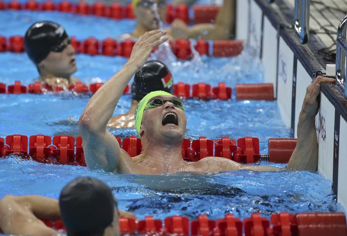 Carlos Farrenberg prata 50m livre S13 natação paralimpíada rio 2016 (Foto: Reuters)