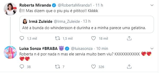 Luísa Sonza defende Whindersson (Foto: Reprodução/Twitter)