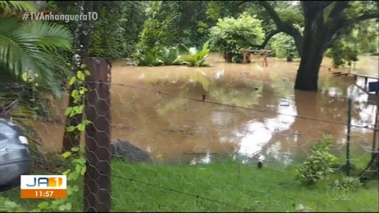 Águas do rio Azuis ficam barrentas por causa das chuvas na região