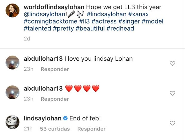 Lindsay Lohan (Foto: Reprodução / Instagram)