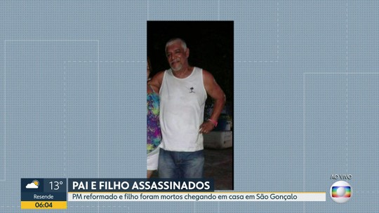 PM aposentado e o filho são mortos ao chegar em casa em São Gonçalo, no RJ