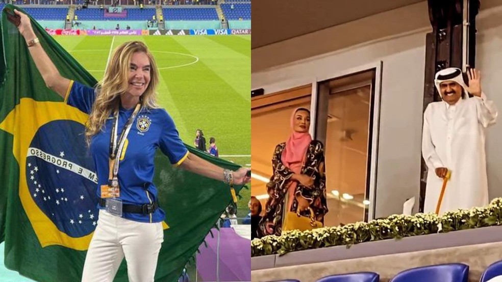 Desire Soares se empolga ao ganhar tchauzinha do emir pai e sheikha Moza  Foto: Reproduo Instagram