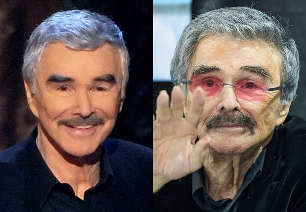 Burt Reynolds em junho de 2013 e em maio de 2015 (Foto: Getty Images e AKM-GSI)